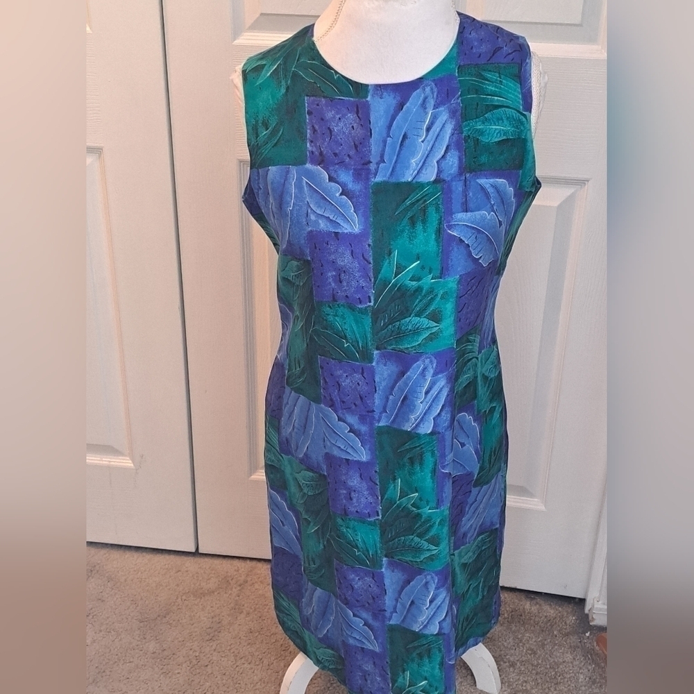 Stunt 100% Silk Sheath Dress Size M